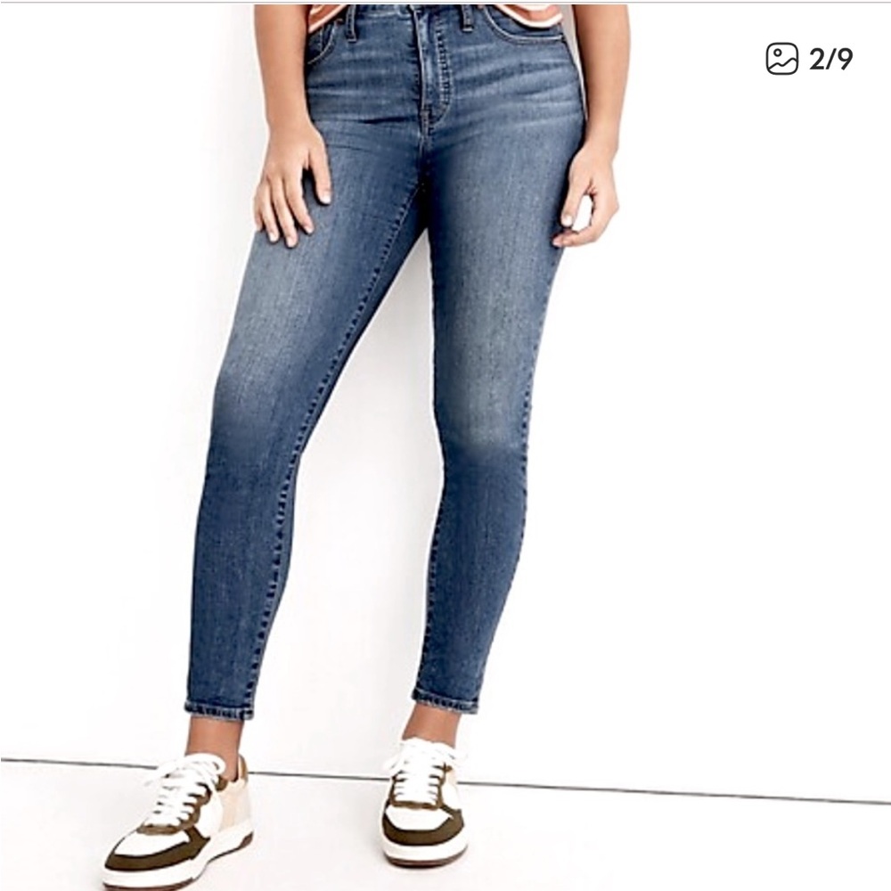 Madewell Curvy High-Rise Skinny Crop Jeans sz 34P - Picture 2 of 9